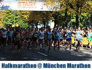 -28. München Marathon: Start Halbmarathon Lauf 2013 am 13.10.2013 (Foto: ganz-muenchen.de)